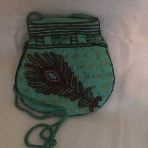 Hand beaded purse